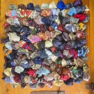 Vintage Dreamweavers Handmade Silk Tie Pillow Cover Reclaimed Mens Ties